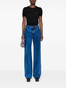 Vivienne Westwood logo-patch straight-leg jeans - Blauw