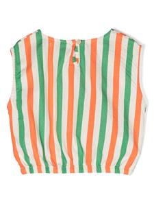 Bobo Choses striped sleeveless T-shirt - Groen