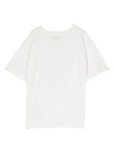 Moschino Kids logo-embellished T-shirt - Beige