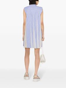 Sacai striped sleeveless shirtdress - Blauw