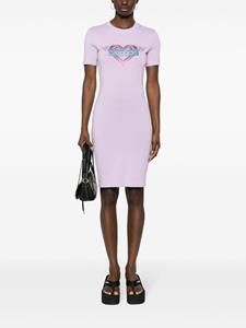 Versace Jeans Couture rhinestone-embellished mini dress - Paars