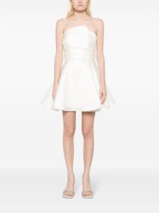 Amsale Gedrapeerde mini-jurk - Wit
