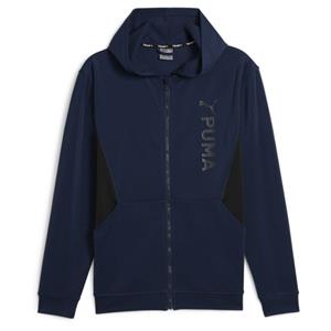 PUMA Fit dubbelgebreide hoodie met rits voor heren