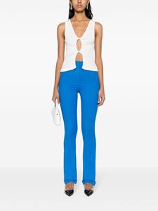 Patrizia Pepe slim-leg flared trousers - Blauw