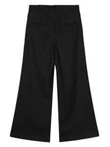 Low Classic twill wide-leg trousers - Zwart