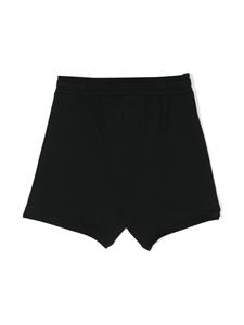 Moschino Kids logo-print cotton shorts - Zwart