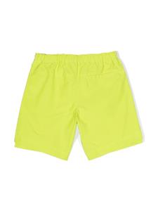 Moschino Kids Shorts met elastische tailleband - Groen