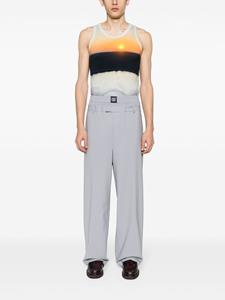 MSGM double-waist tailored trousers - Grijs