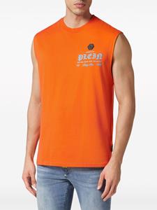 Philipp Plein Tanktop met logoprint - Oranje