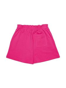 MAX&Co. Kids Katoenen shorts met geborduurd logo - Roze