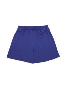 MAX&Co. Kids Katoenen shorts met geborduurd logo - Blauw