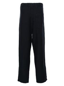 120% Lino straight-leg linen trousers - Blauw