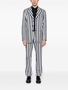 Moschino striped straight-leg trousers - Zwart