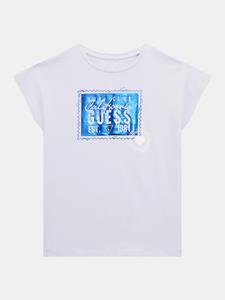 Guess Kids Stretch T-Shirt Met Logo Op De Voorkant