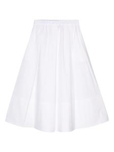 Antonelli Isotta poplin cotton skirt - Wit