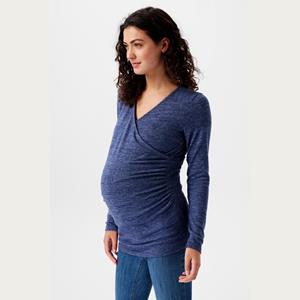 Esprit Zwangerschapsjurk Voedingsshirt Cross Over Blauw
