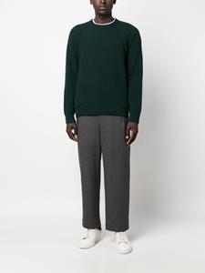 John Smedley Ribgebreide sweater - Groen