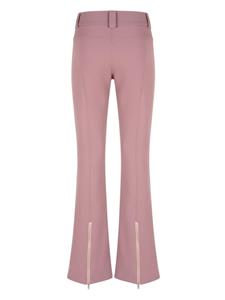 Bally cuff-zip flared trousers - Roze