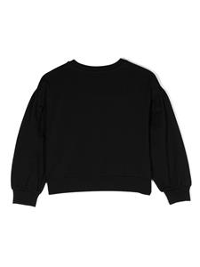 Moschino Kids Sweaterjurk met teddybeerdetail - Zwart