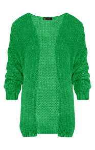 The Musthaves Oversized Knitted Vest Bright Green