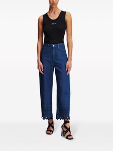 Karl Lagerfeld Jeans Jeans met borduurwerk - Blauw