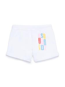 Dsquared2 Kids logo-print cotton track shorts - Wit