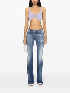 Dsquared2 mid-rise flared jeans - Blauw