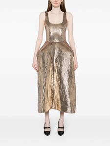 Puppets and Puppets Ripley sequinned pannier dress - Goud