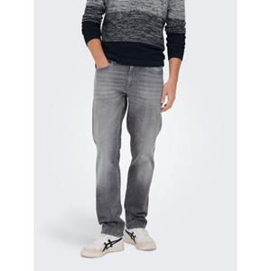 ONLY & SONS Straight jeans ONSWEFT REGULAR WB 0021 TAI DNM NOOS in 4-pocketsstijl