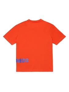 Dsquared2 Kids logo-print cotton T-shirt - Oranje