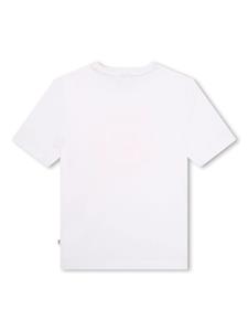 BOSS Kidswear Katoenen T-shirt met tekst - Wit