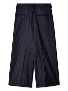 Doublet pinstriped wide-leg wool trousers - Zwart