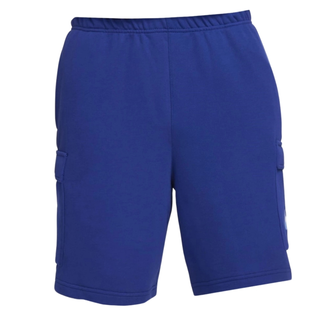 Blauwe short met merkzakken van Nike