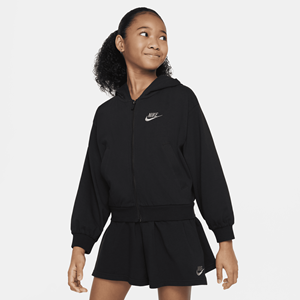 Nike Sportswear Hoodie met rits voor meisjes - Zwart