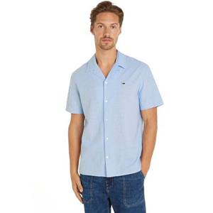 Tommy Jeans Plus Overhemd met korte mouwen TJM LINEN BLEND CAMP SHIRT EXT