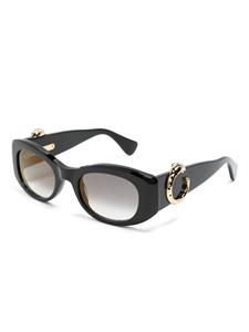Cartier oval-frame sunglasses - Zwart
