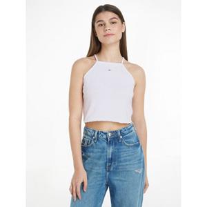 Tommy Jeans Spaghettitop TJW SLIM CRP BABYLOCK RIB TOP mit gewelltem Abschluss am Saum