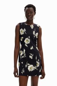Desigual Mini-jurk met bloemen - BLACK