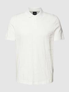 Armani Exchange Poloshirt met label- en structuurmotief