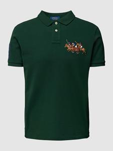 Polo Ralph Lauren Custom slim fit poloshirt met motiefstitching