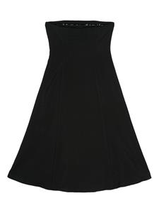 Semicouture check-pattern interwoven dress - Zwart