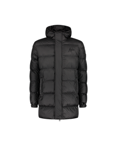 Malelions Men Long Puffer Jacket - Black