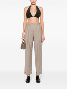 Miu Miu virgin wool tailored trousers - Beige