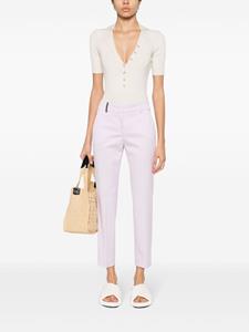 Peserico textured tailored trousers - Paars