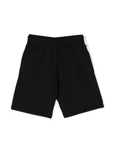 HUGO KIDS logo-print drawstring track shorts - Zwart