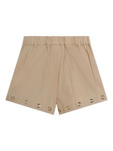 Michael Kors Kids Katoenen shorts met ringlets - Beige
