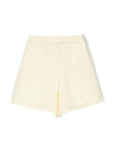 Bonpoint Katoenen shorts met geribbelde tailleband - Geel