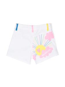 Billieblush colour-block cotton shorts - Wit