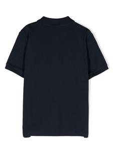 BOSS Kidswear logo-print cotton polo-shirt - Blauw
