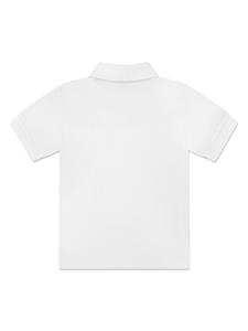 Dolce & Gabbana Kids logo-appliqué cotton polo shirt - Wit